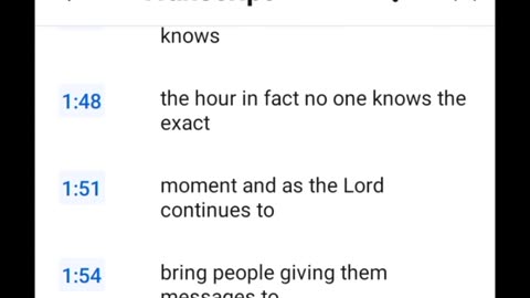 There's no more time.