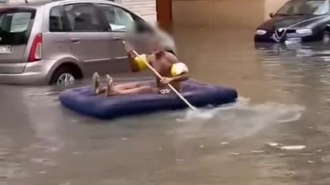 Heavy flooding occurred due to extreme rainfall in