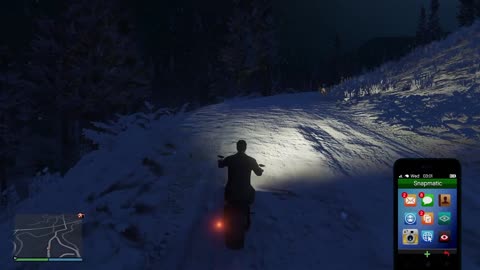 Playing GTA Online in the Snow for an Hour