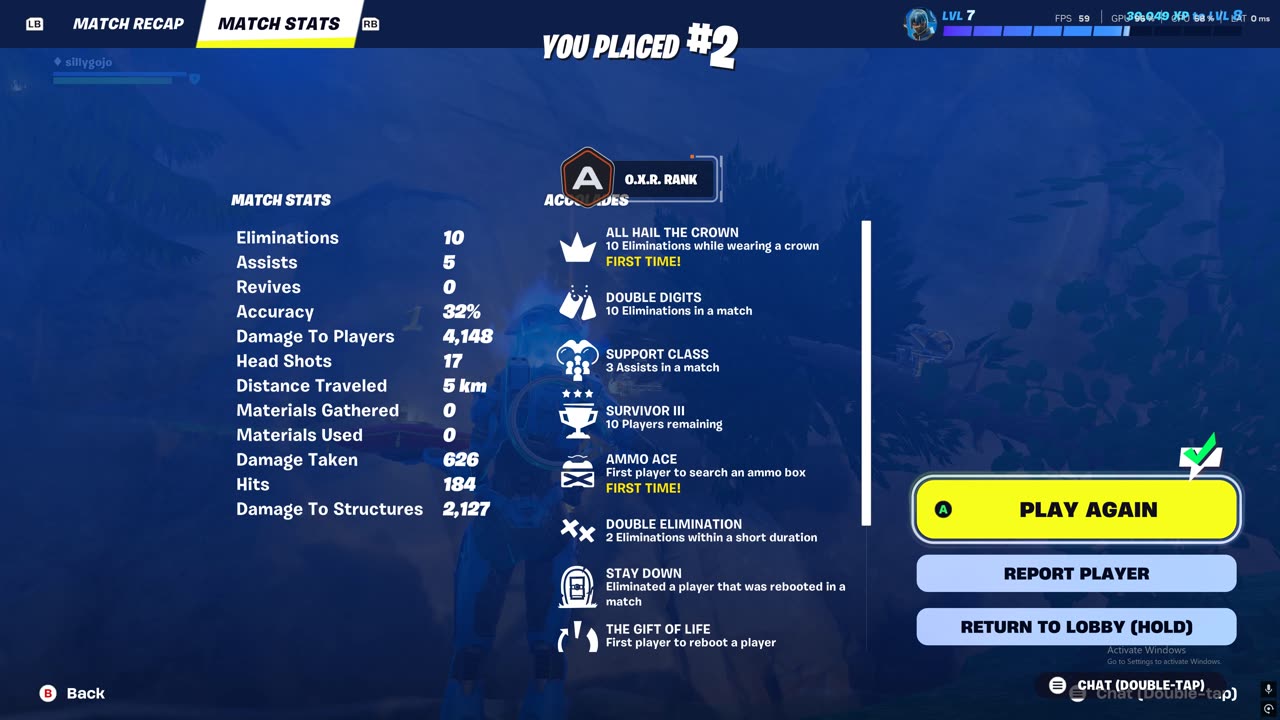 got the silver