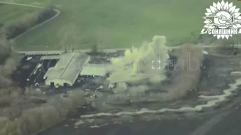 Aircraft Sends 4 GBU-39 Bombs Through Roof of Russian Vehicle Plant