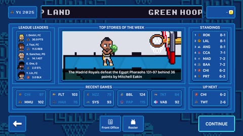 Green Hoopland League: Day 9 Sim Games