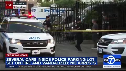 8 NYPD Vehicles Set on Fire in Brooklyn