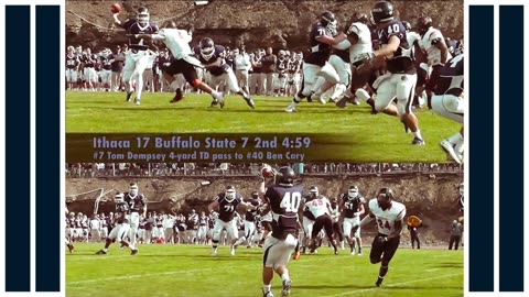Prototype 476: Ithaca's Tom Dempsey 4yd TD pass to Ben Cary vs Buffalo State