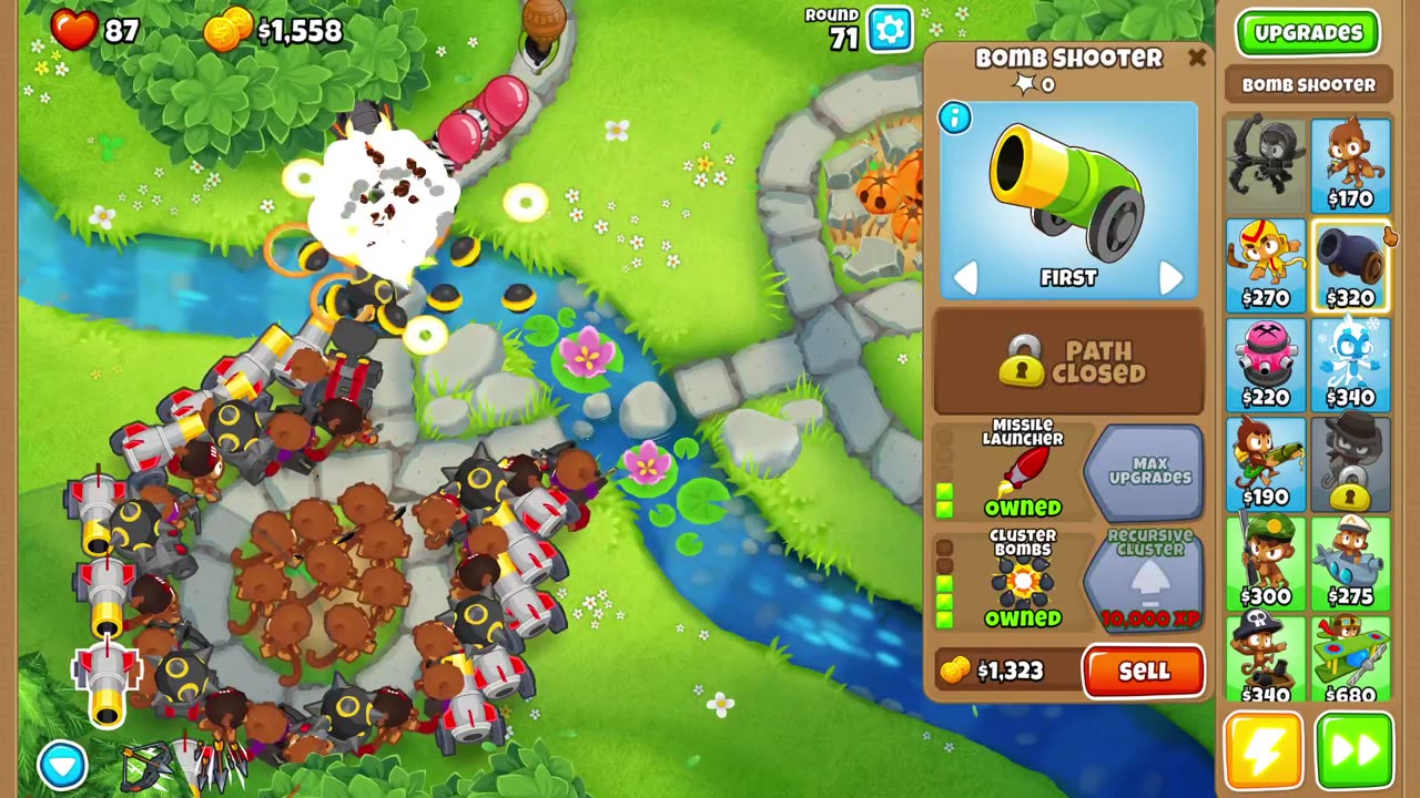 My younger brother plays Balloons Tower Defence 6 - (No Commentary).