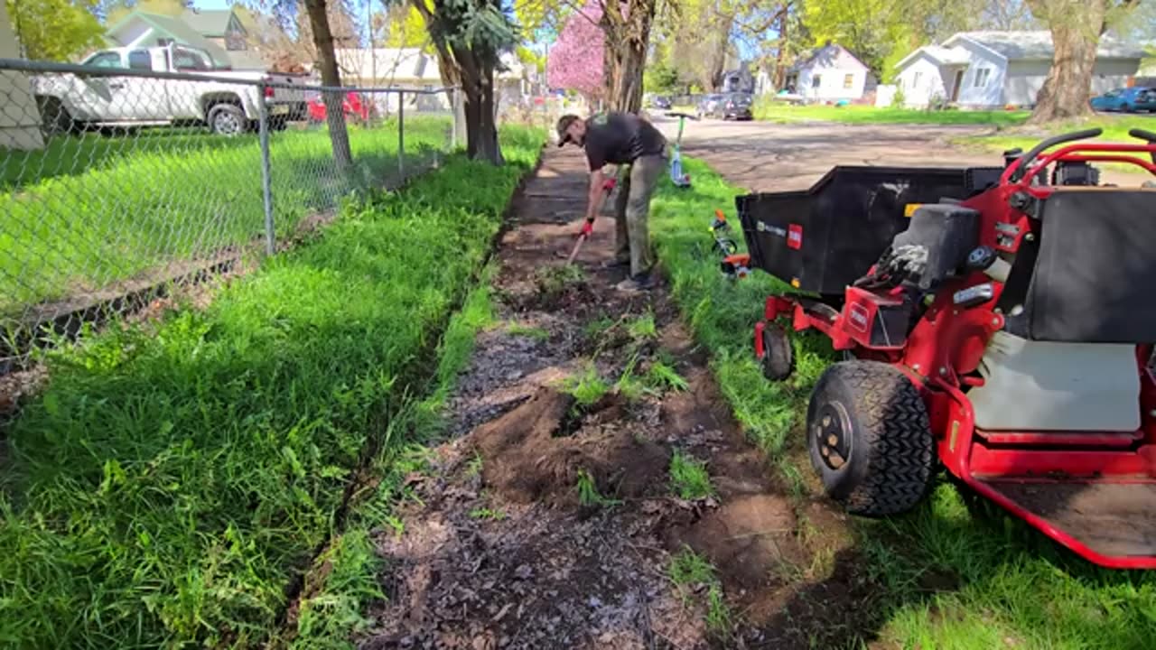I Felt Like An ARCHEOLOGIST Digging Up This BURIED Sidewalk (Neighbors SHOCKED)_part6