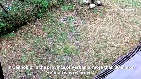 De puissantes tempêtes font rage dans le nord de l'Italie tandis que le sud souffre de chaleur