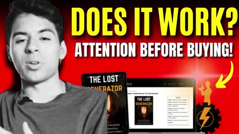 The Lost Generator (⚡Customer Review⚡) The Lost Generator Reviews - The Lost Generator Guide
