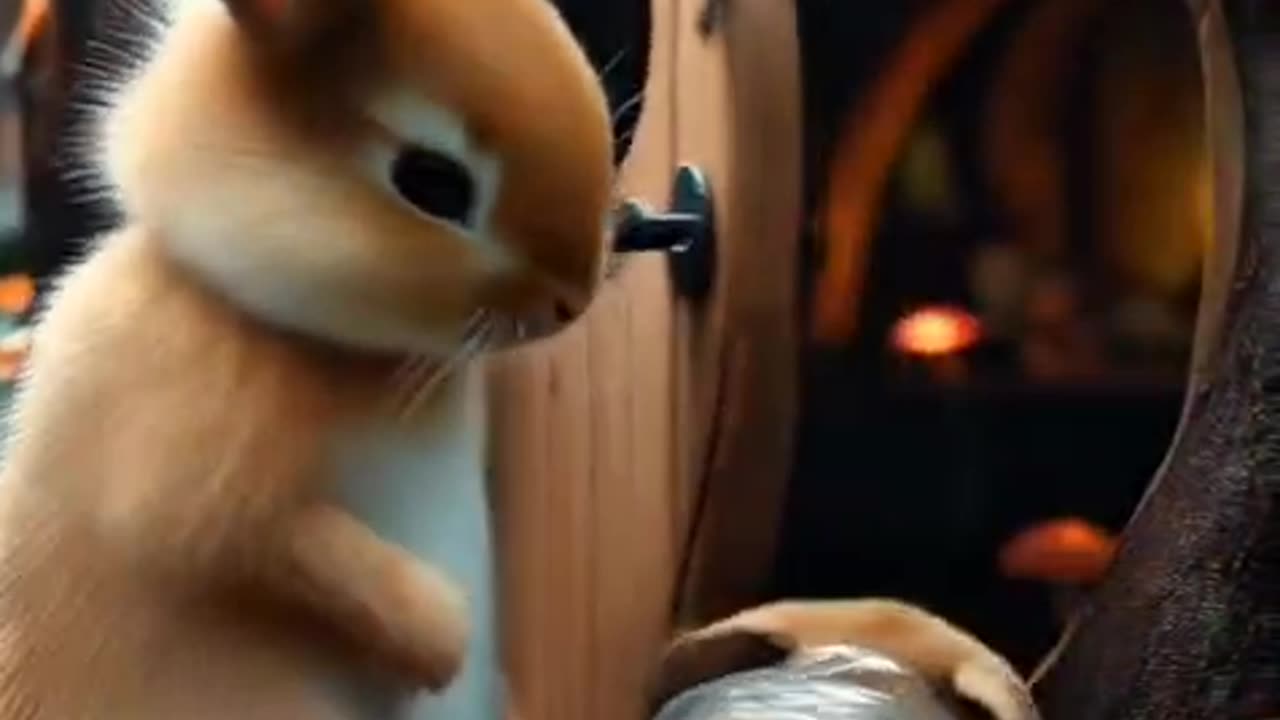 rabbit and dog