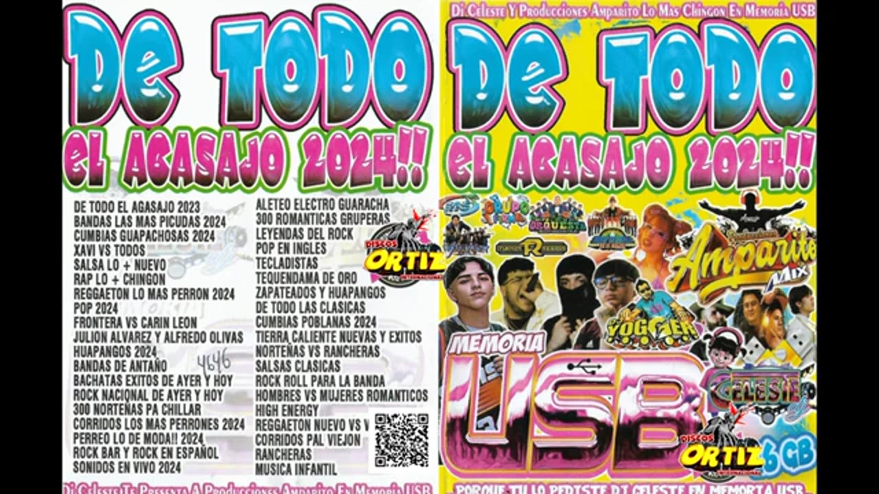 USB De Todo El Agasajo 2024!! Amparito Dj---Discos Ortiz 2024