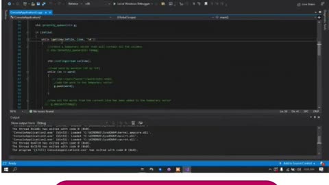 Student Work(Project)|COP 4634 C Simulation System with Priority Queue Work Video |UCF