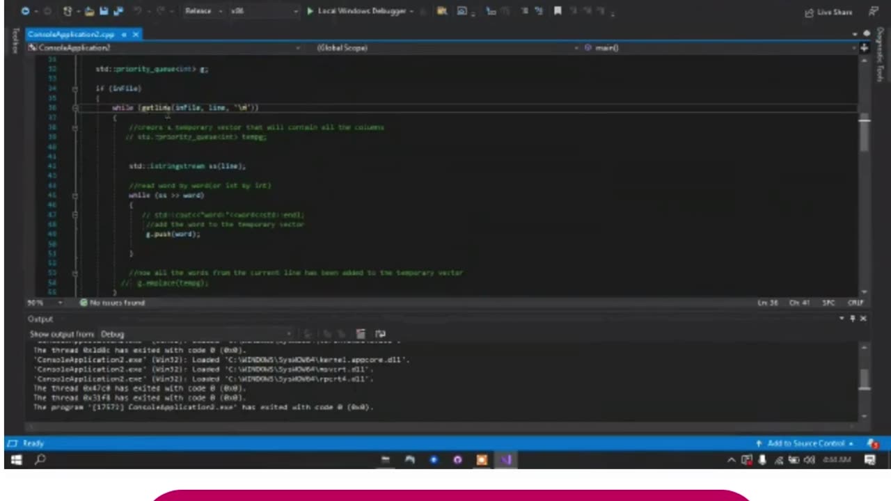Student Work(Project)|COP 4634 C Simulation System with Priority Queue Work Video |UCF