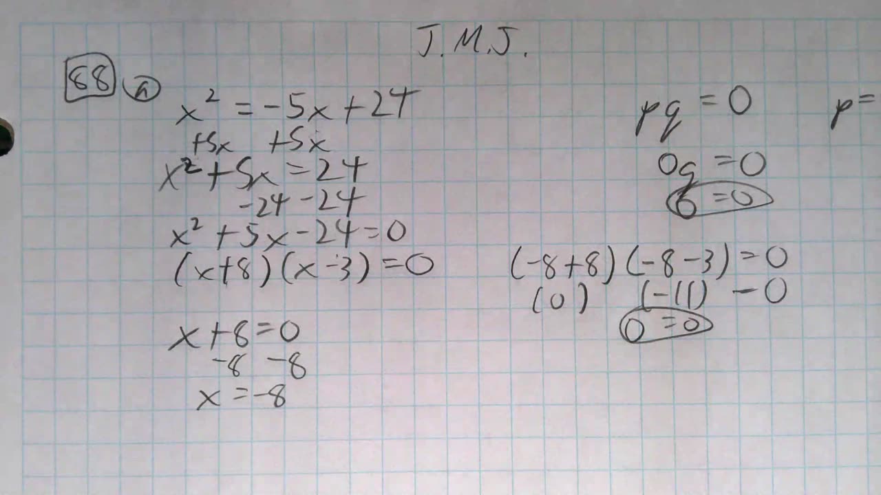 Saxon Algebra 1 Lesson 88 (a)