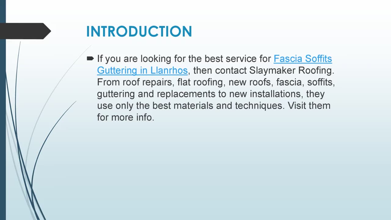 Best Fascia Soffits Guttering in Llanrhos