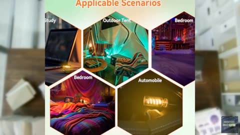3 Pack 3D Dimmable Touch-Control USB Car Interior Lights,Creative LED Ambient Li