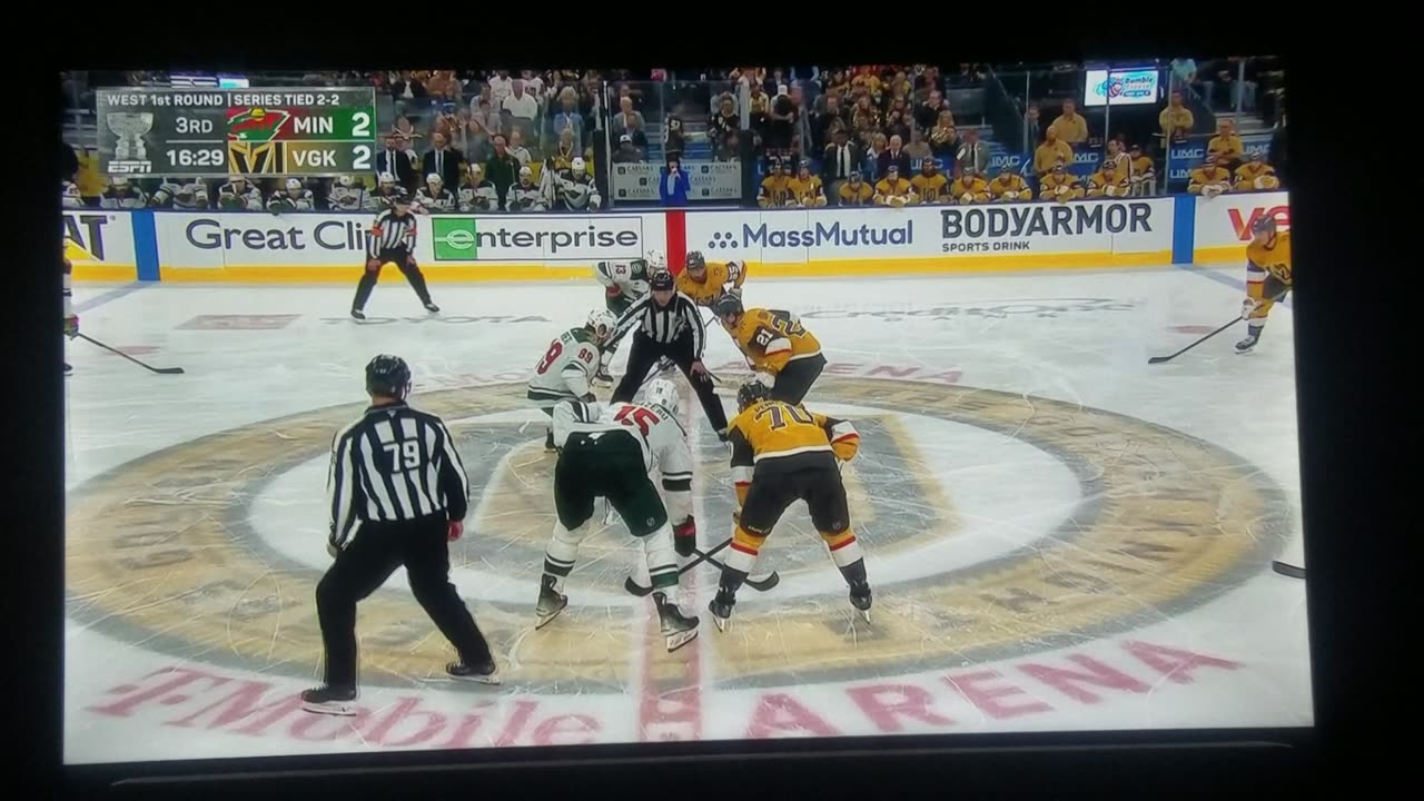 West 1st Round Game 5 - MIN vs VGK - Wild Tied 2-2