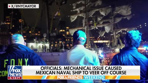 2 dead, 19 hurt after Mexican ship collides with Brooklyn Bridge