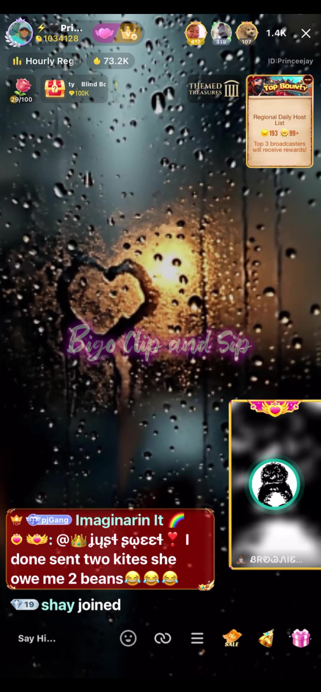 Princejay lets Brownie Bite come up n speak on Petty Banks 5/15/25 #bigoclipandsip