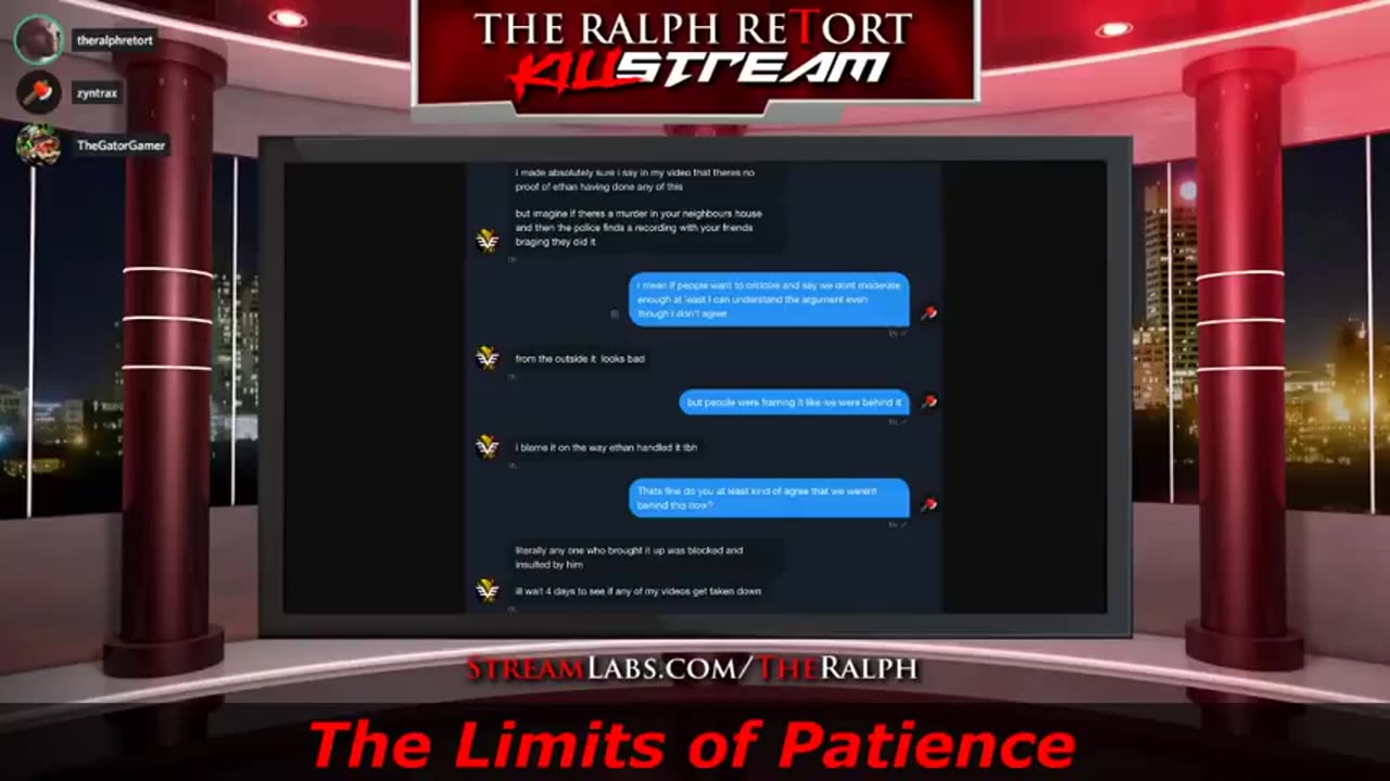 2018-09-02 - Killstream - The Limits of Patience
