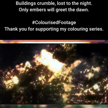 Heavy Bombing Mission Captured #ColourisedHistory