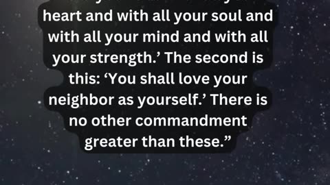 Journey of faith and spiritual growth Mark 12:29-31 Daily Bible Verse