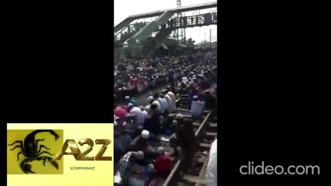 Prayer on the railway track