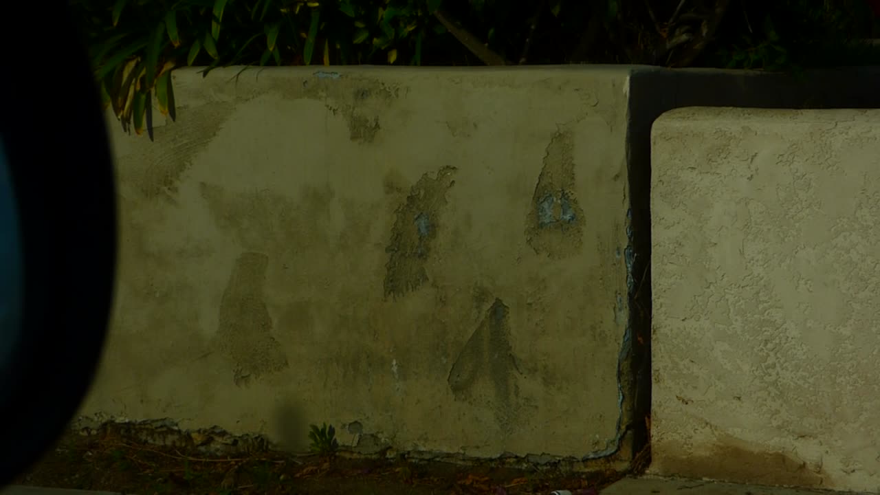 Odd markings upon wall