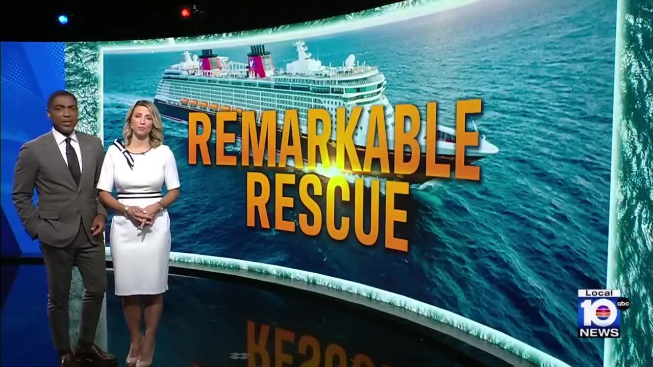 Father jumps into ocean after child falls from Disney cruise ship