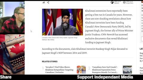 The Khalistani uniparty war of the Liberal NDP, Part 1