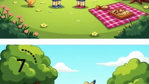 Find the Differences in This Colorful Park Scene! 🎡 (Very Hard)