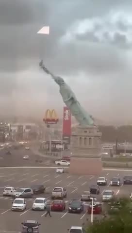 Statue Of Liberty Replica Falls In Brazil