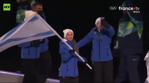 BOOS mixed with cheers as Israel team makes Winter Olympics entrance