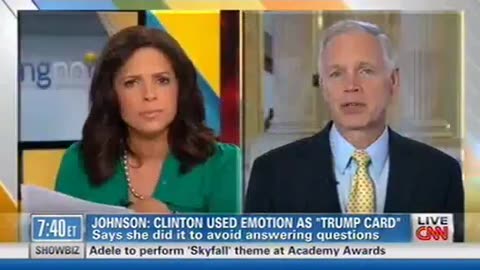 Soledad O'Brien Argues w/ Sen. Johnson on Hillary Clinton Criticism