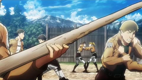 Eren’s HORROR as the Colossal Titan DESTROYS Wall Maria! 😱 (AoT S1E1 Clip)