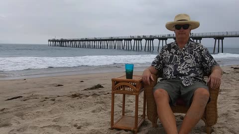 The Beach Captain in Time-Lapse. Hermosa Beach Pier, Hermosa Beach, California. TL 045