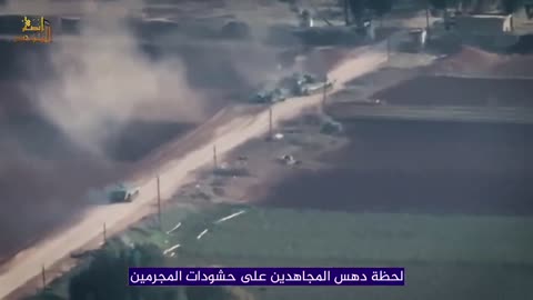 The first moments of storming Khattab Military Base in Hama by Syrian rebels – Dec 4, 2024.