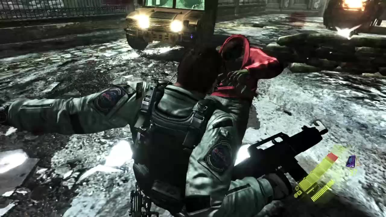 Resident Evil 6 - Chris & Piers Campaign clips part 2