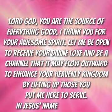 Prayer for Divine Love