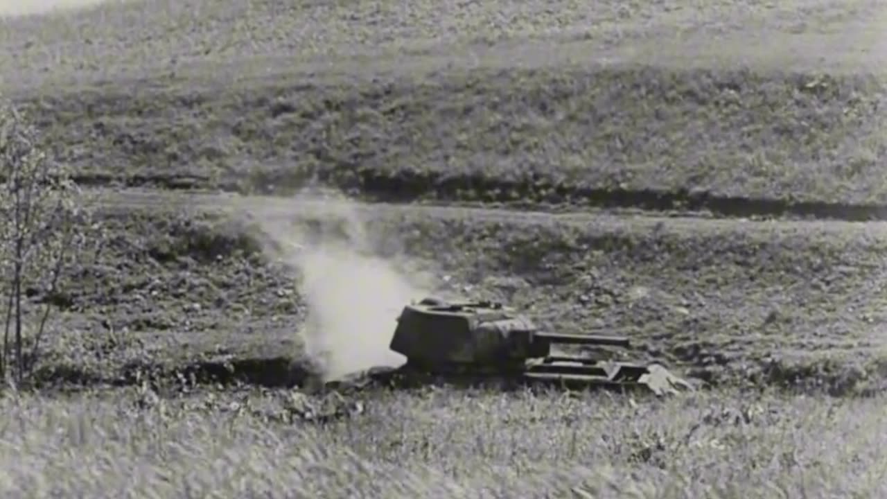 Waffen SS troops train in methods of dealing with enemy armor in 1943