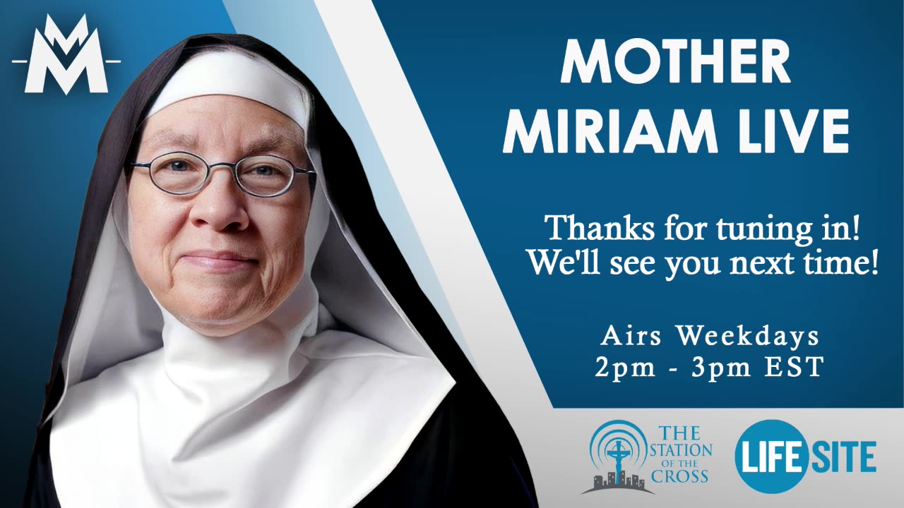 Mother Miriam Live 4/2/25 - Why Do Catholics Display Statues of Mary?