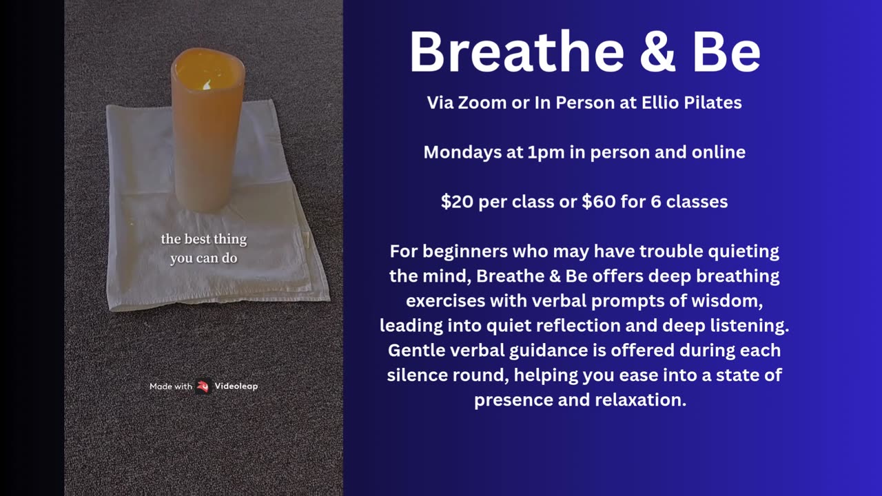 Breathe & Be – Sometimes the Best Thing You Can Do