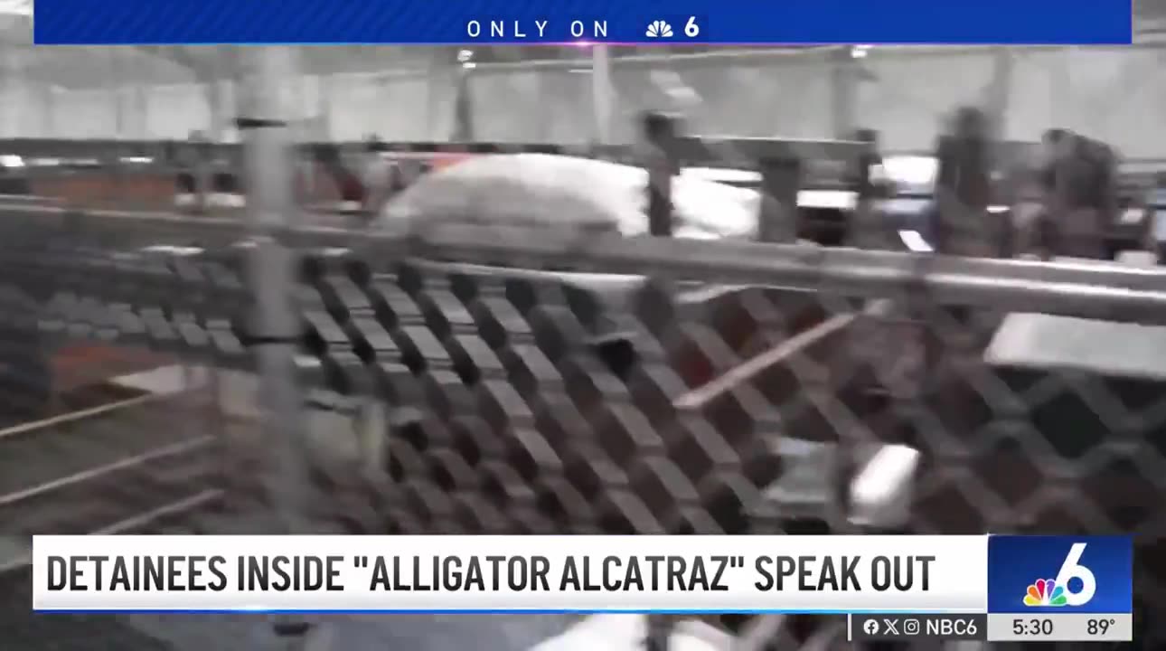 Alligator Alcatraz criminal guests are complaining