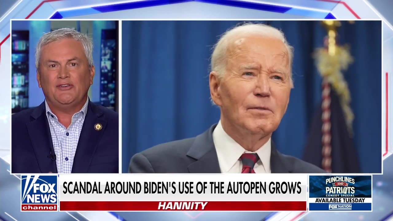 BIDEN INK: Scandal Around Joe Biden's Autopen Use Grows, Oversight Chair Weighs In [WATCH]