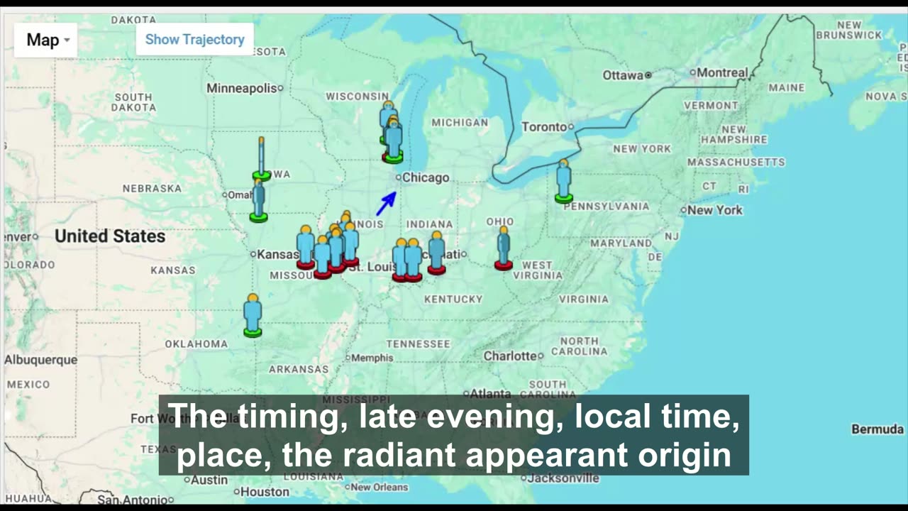 Vivid Fireball, Meteor – Bolide -Meteor Stuns Observers in 8 U.S. States