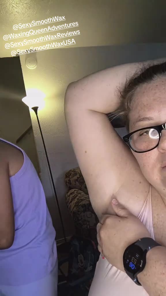 Underarm Waxing in the USA Using Sexy Smooth Cherry Desire | Fun Family Waxing by @carolina.lamas2