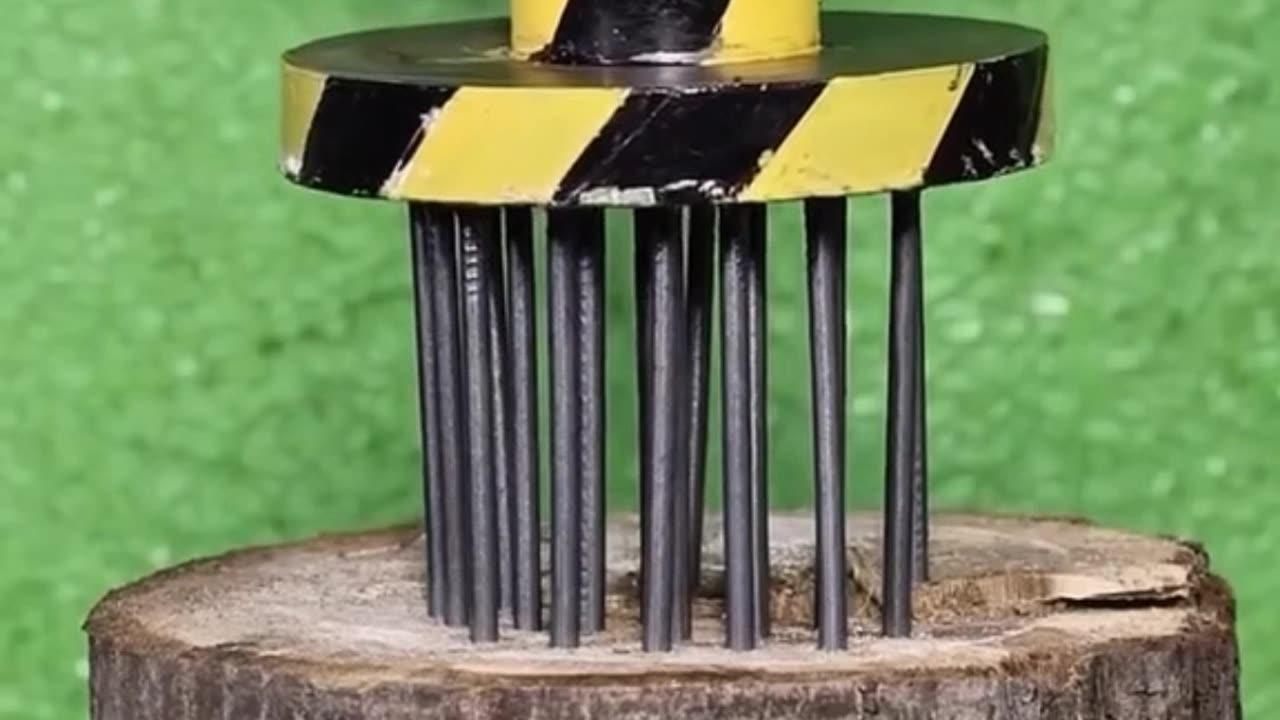 #Hydraulic_Piston_vs_Hammer_and_Playing_Cards_ASMR😍🔥