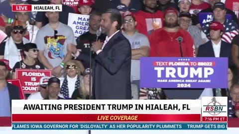NOVEMBER 8 2023 President Donald J. Trump to hold a rally in Hialeah, Florida