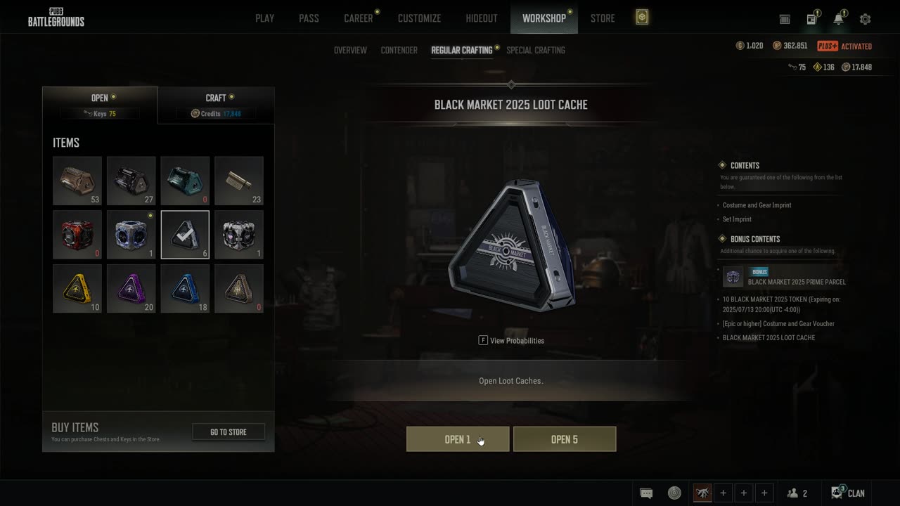 Opening 500 Loot Caches - PubG