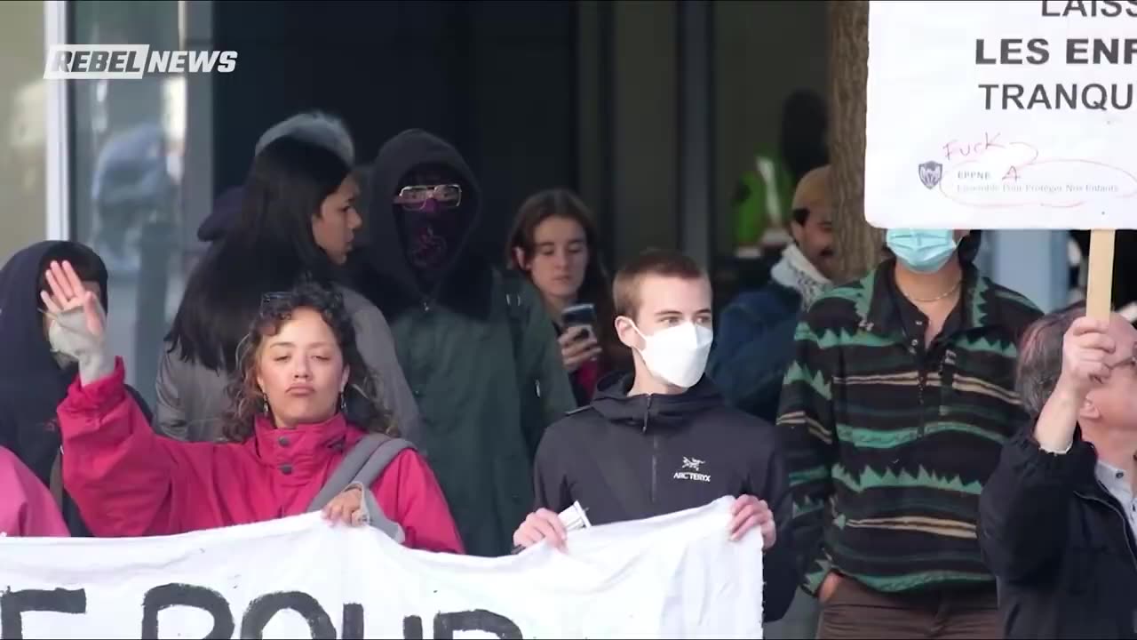 RAW: Antifa radicals arrested after intimidating protest against gender ideology