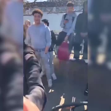 Here's how Islamic girls beat a European girl in Aarschot, Belgium. Our children